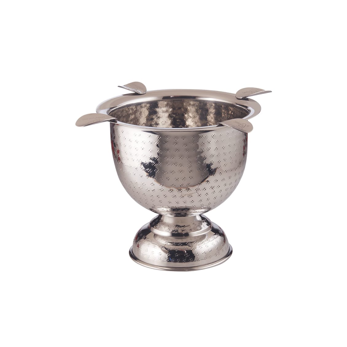 Stinky Tall Ashtray Hammered Stainless Steel