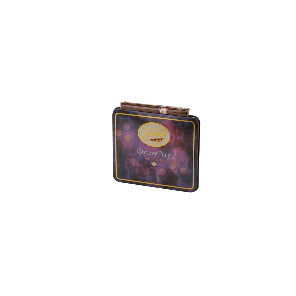 girly tobacco tins Tatiana Tins Groovy Blue Small 5/10 Cigars - Natural