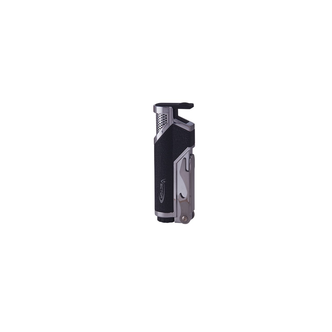 Black Single Flame W/ Bottle Opener