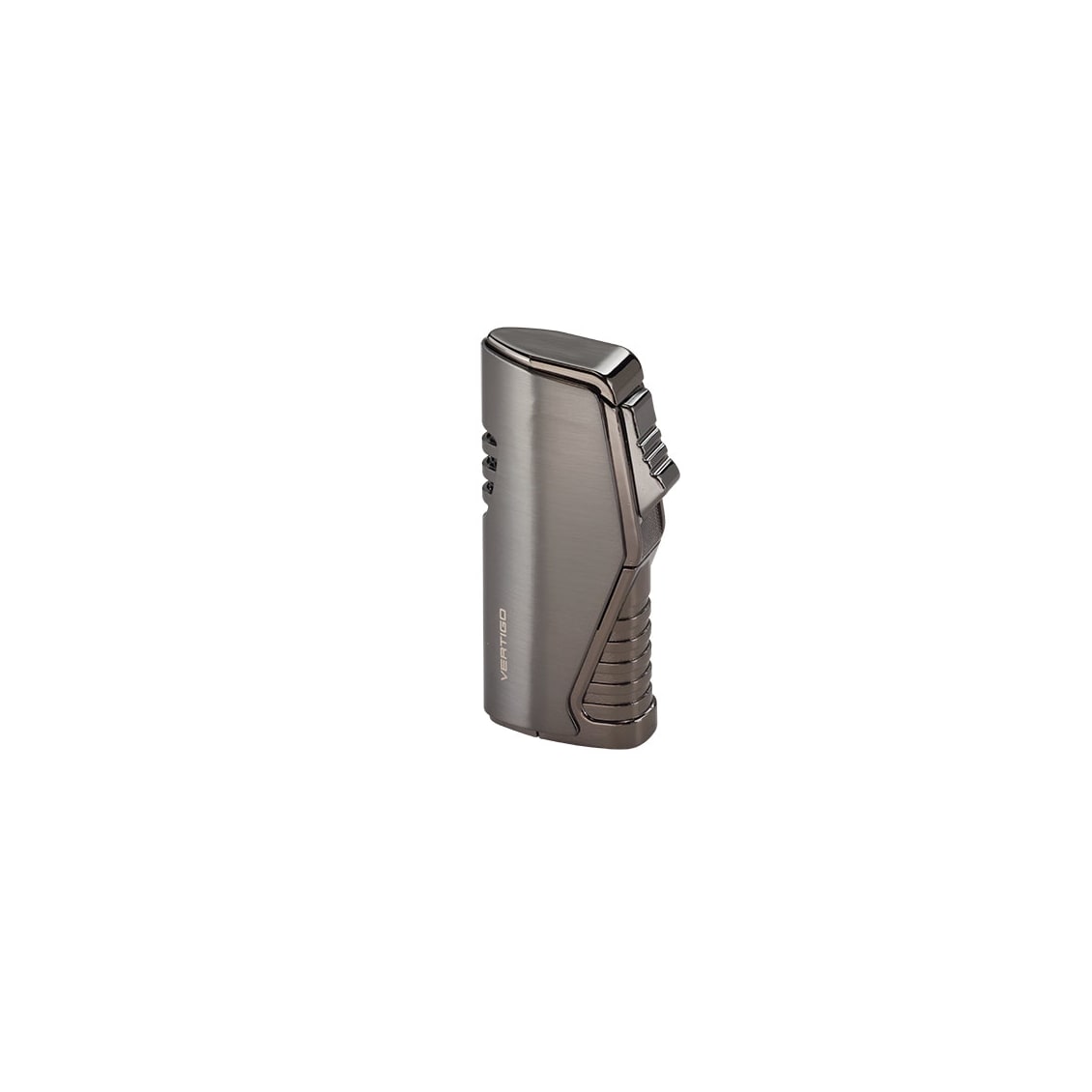 Gunmetal Triple Torch Lighter W/Punch