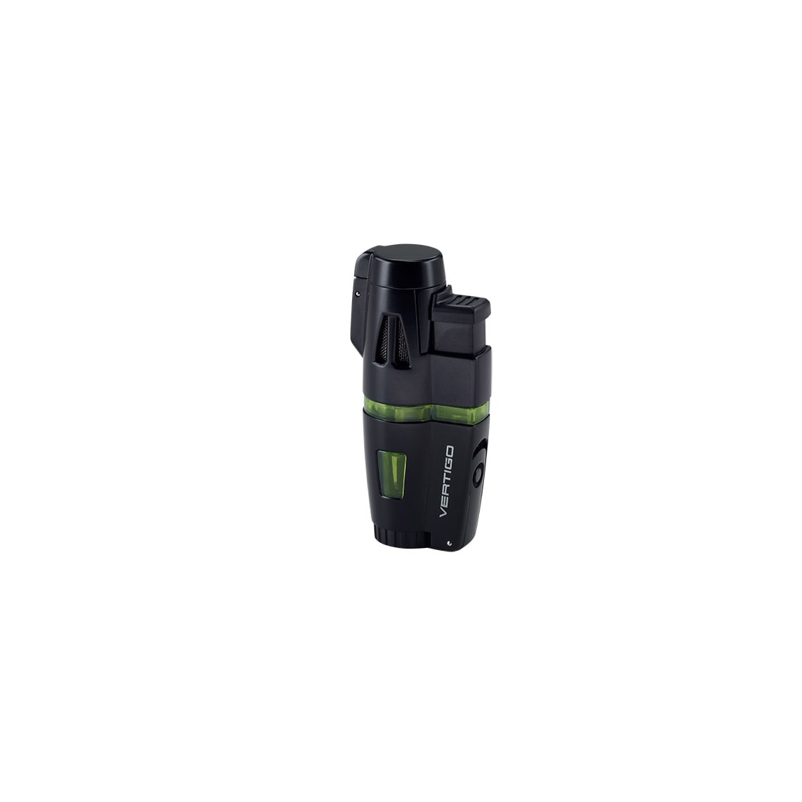 Green 3 Flame Lighter W/punch Cutter