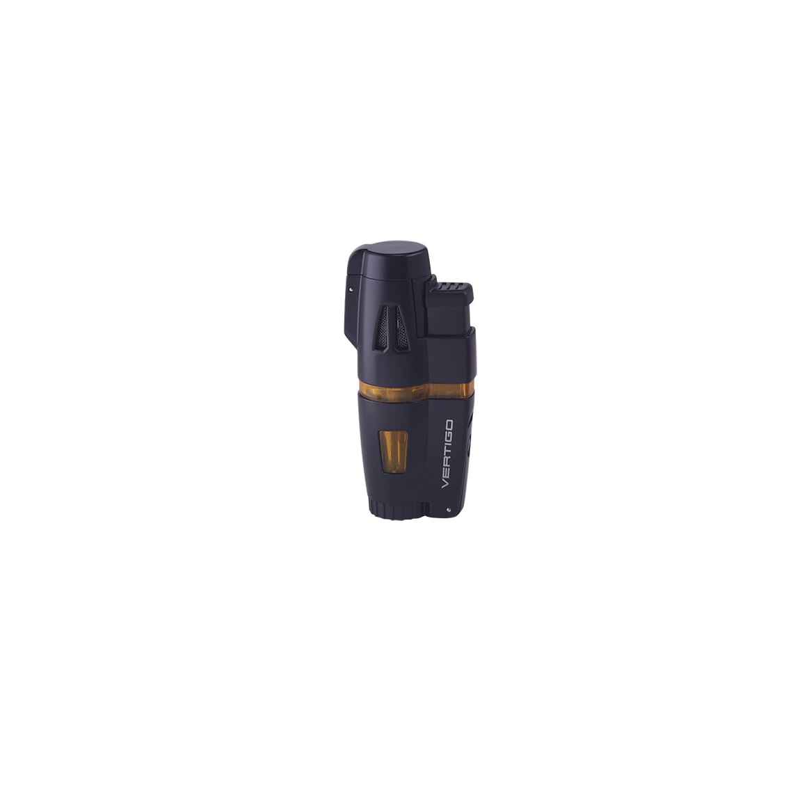 Yellow 3 Flame Lighter W/punch Cutt