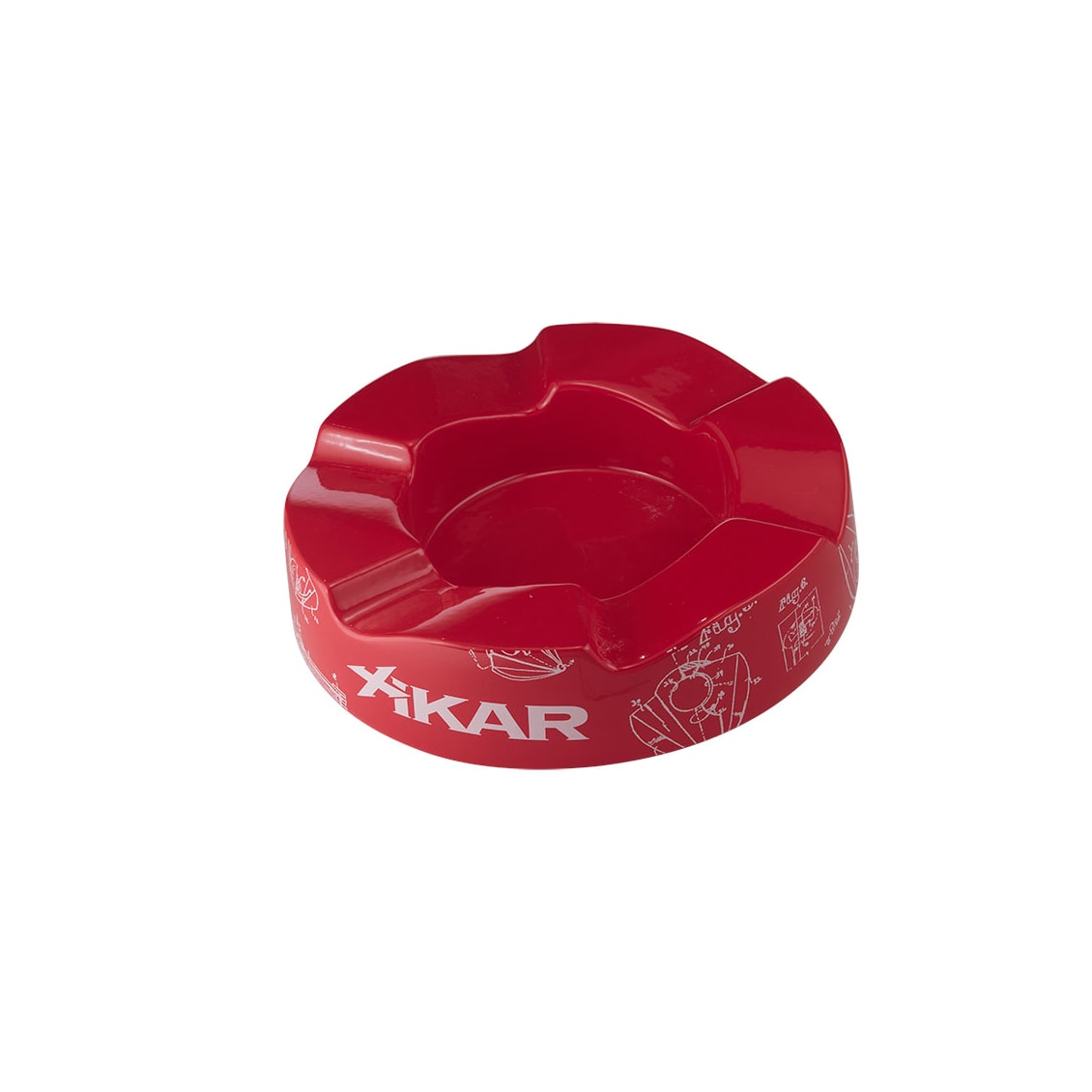 Red - 6 Cigar Ashtray