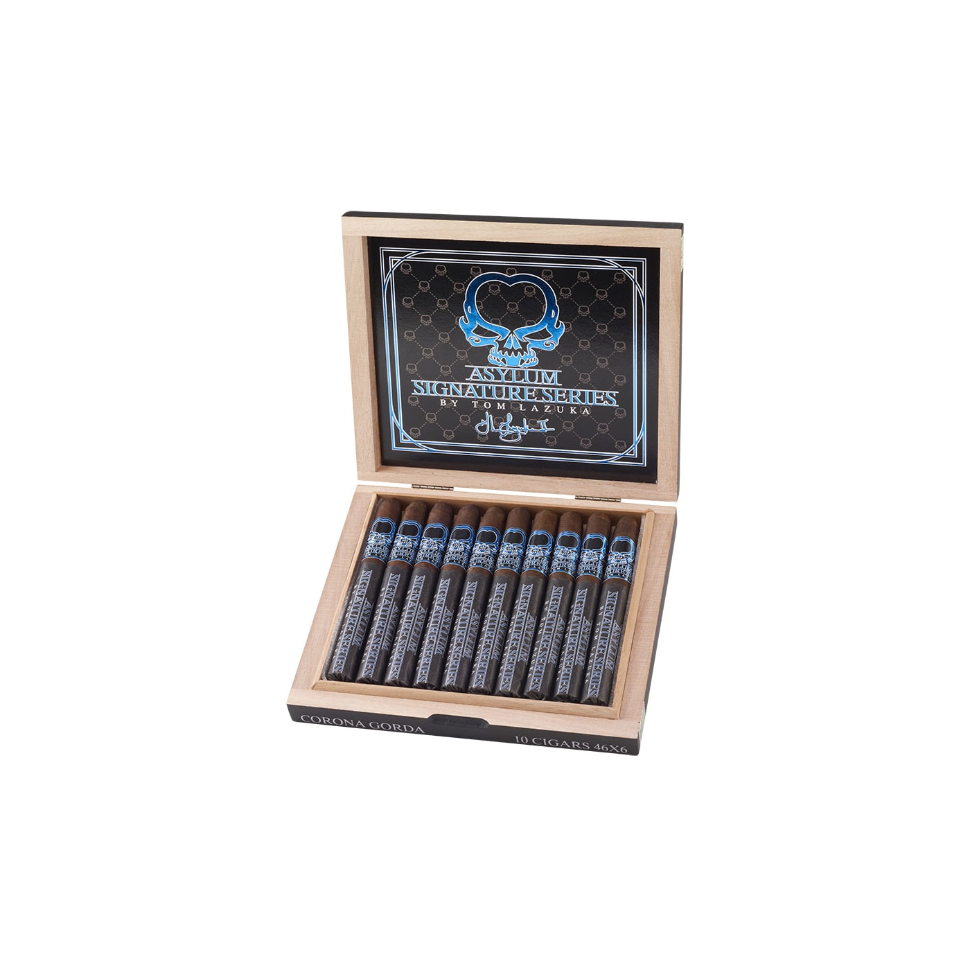 Asylum Signature Series by Tom Lazuka Corona Gorda 46 x 6, 10 Box