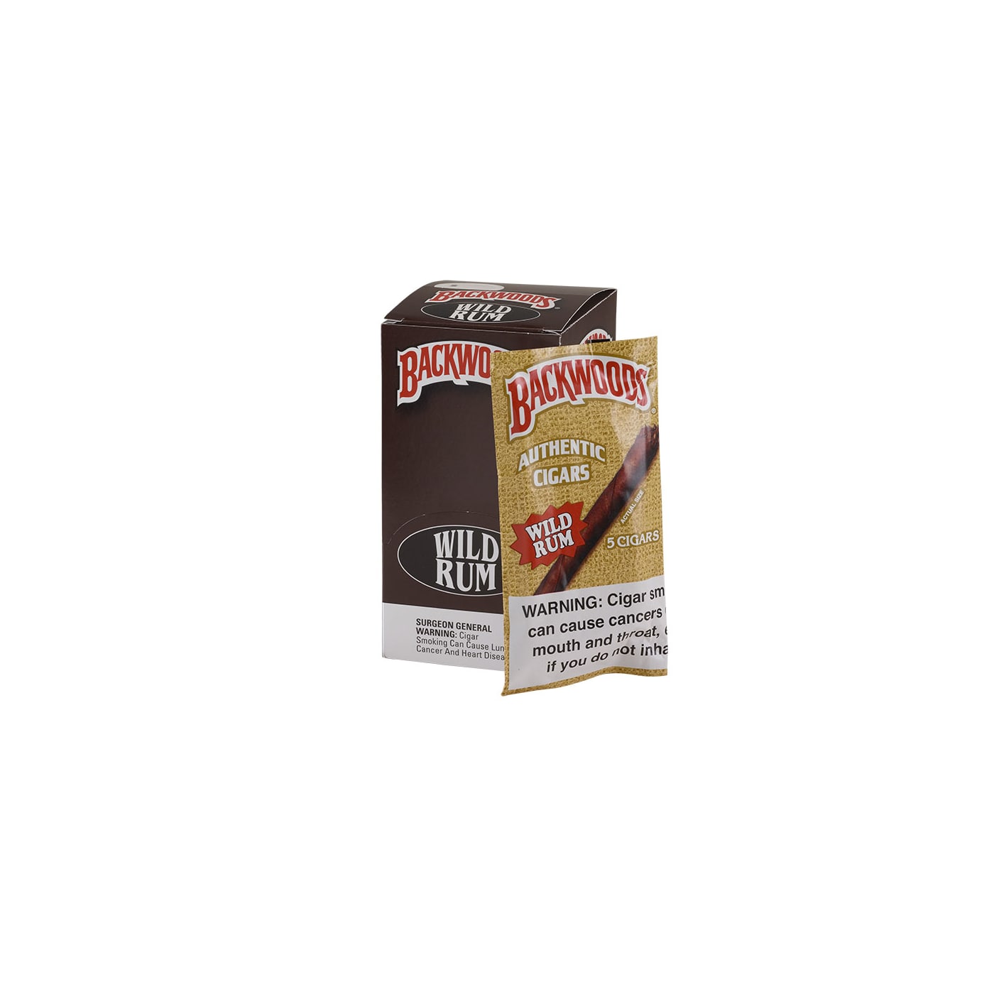 Backwoods Wild Rum, 40 Upright