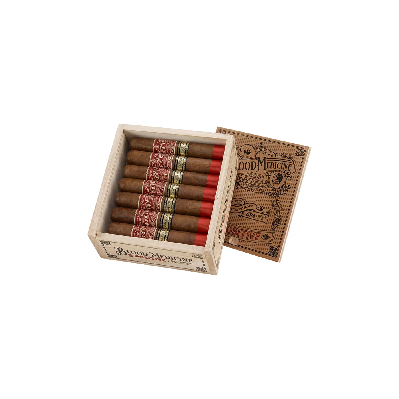 Crowned Heads Blood Medicine B Positive 5x52 LE 2026, 21 Box