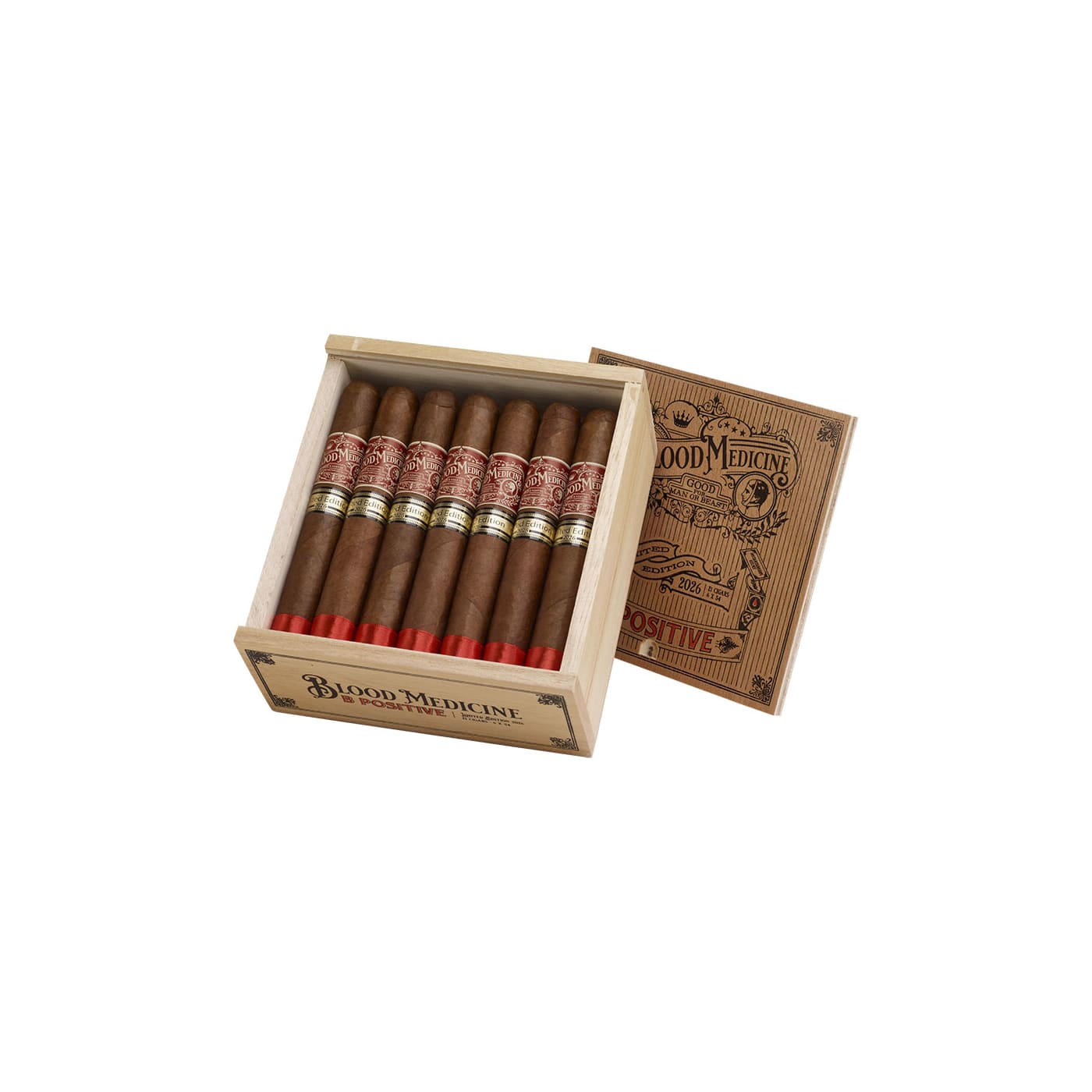 Crowned Heads Blood Medicine B Positive 6x54 LE 2026, 21 Box