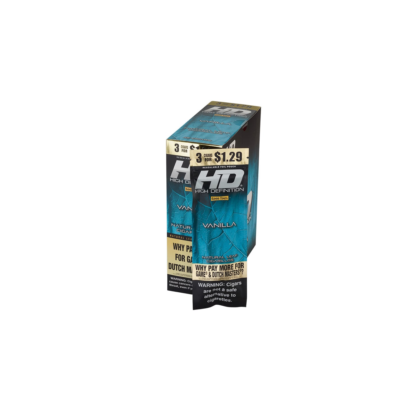 Good Times #HD Vanilla - 3 for 1.39, 45 Upright