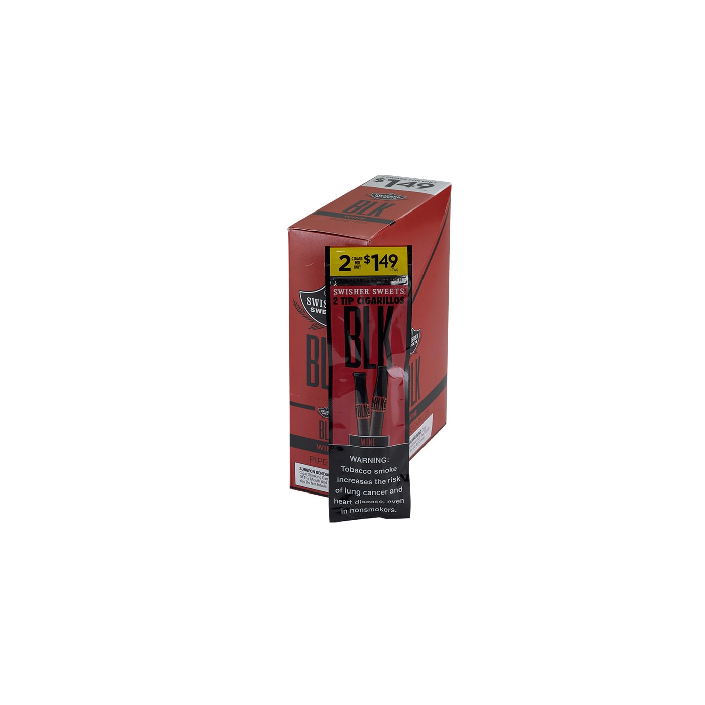 Swisher Sweet Blk Wine, 30 Upright