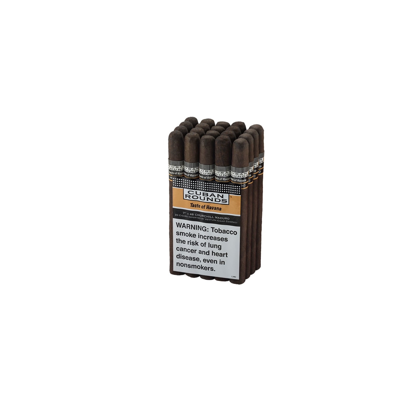 Cuban Rounds Churchill Maduro, 20 Bundle