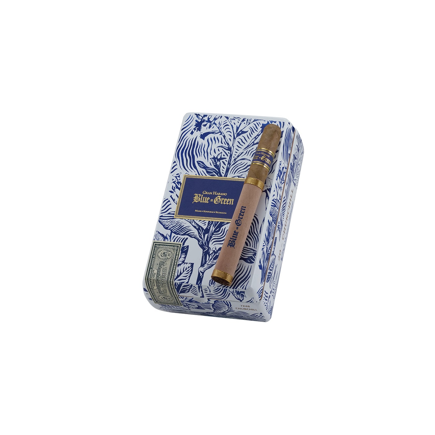 Gran Habano Blue In Green Churchill, 20 Box