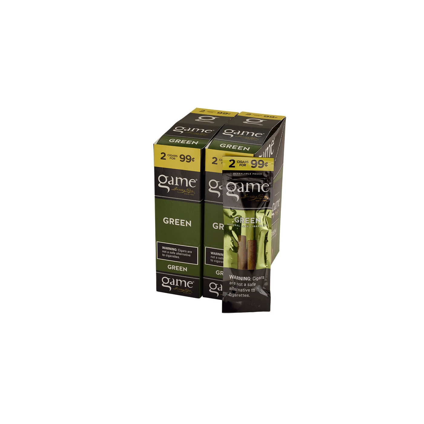 Garcia y Vega Game Cigarillos Green 30/2