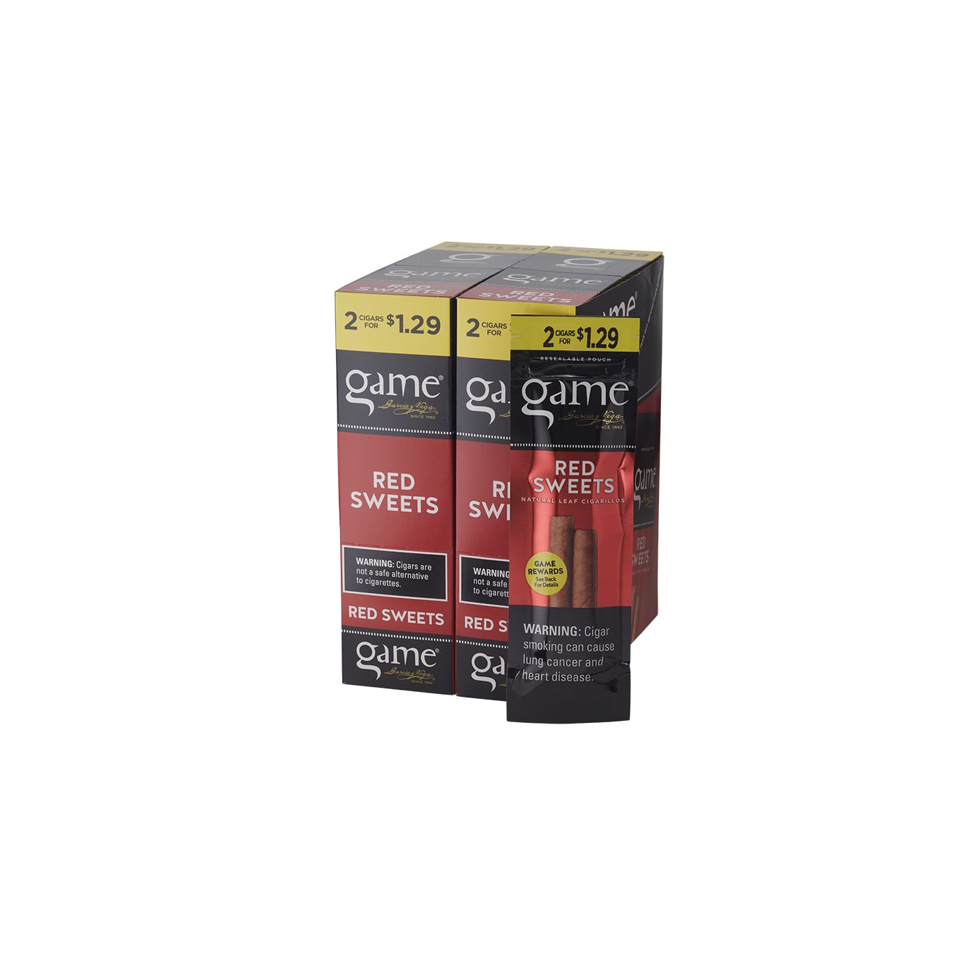 Garcia Y Vega Cigarillos 2 for 1.29 Red Sweets 30/2