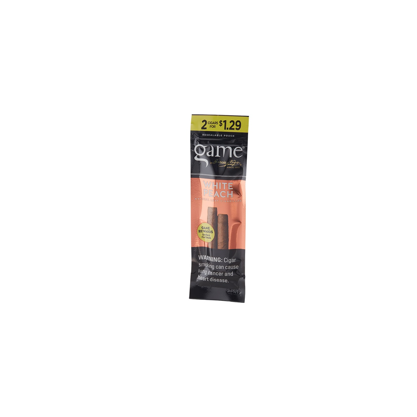 Garcia Y Vega Game Cigarillos White Peach
