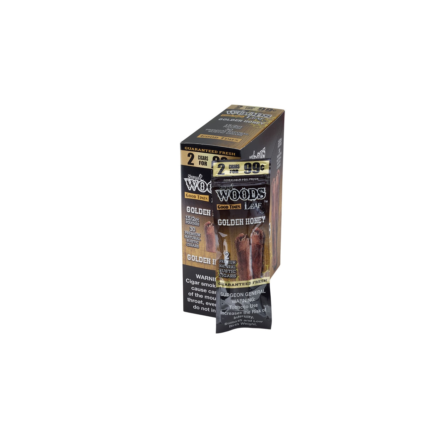 Good Times Sweet Woods Leaf Golden Honey, 30 Upright