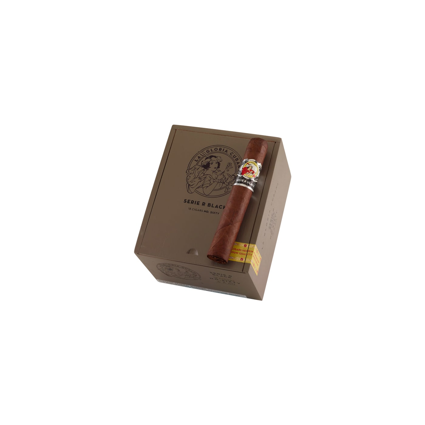 La Gloria Cubana Serie R Black No. 60, 18 Box