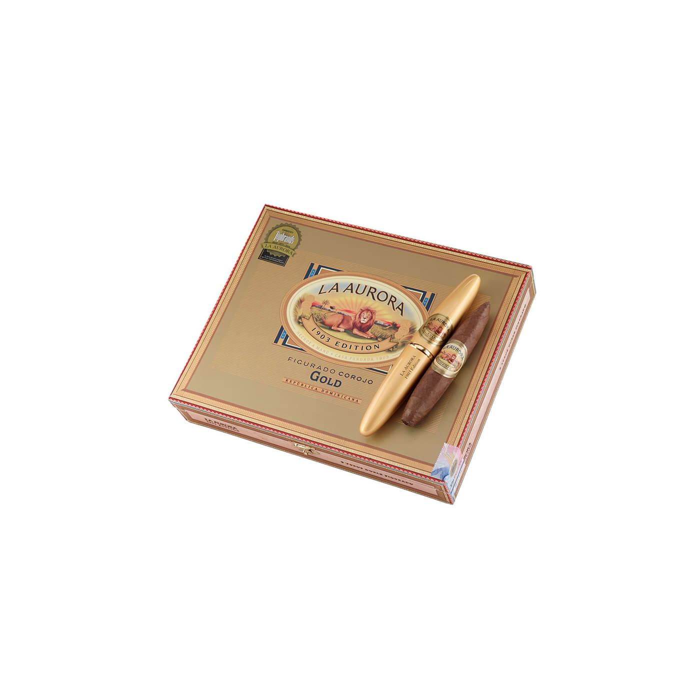 La Aurora Preferido 1903 Gold Tubo