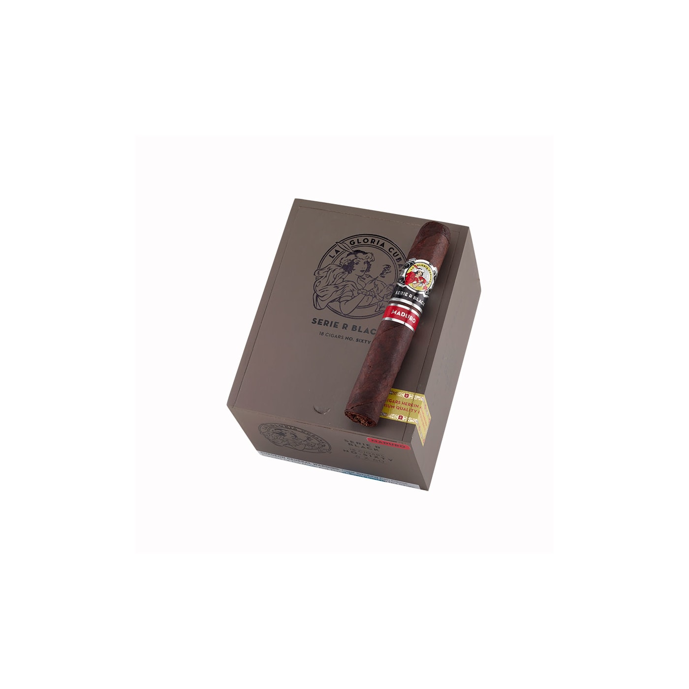 La Gloria Cubana Serie R Black Maduro No. 60, 18 Box