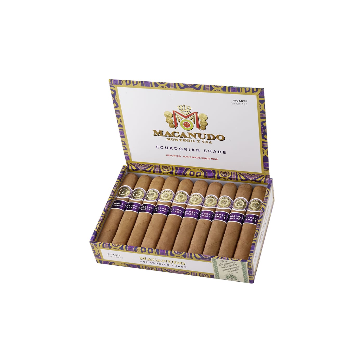 Macanudo Ecuadorian Shade Gigante
