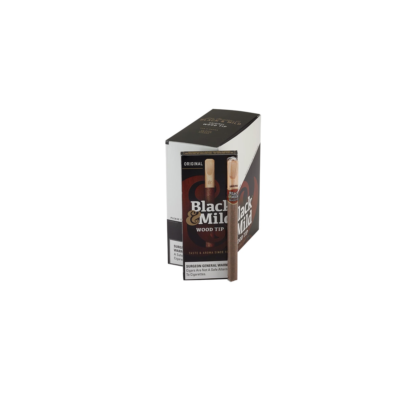 Black & Mild By Middleton Wood Tip, 50 Pack