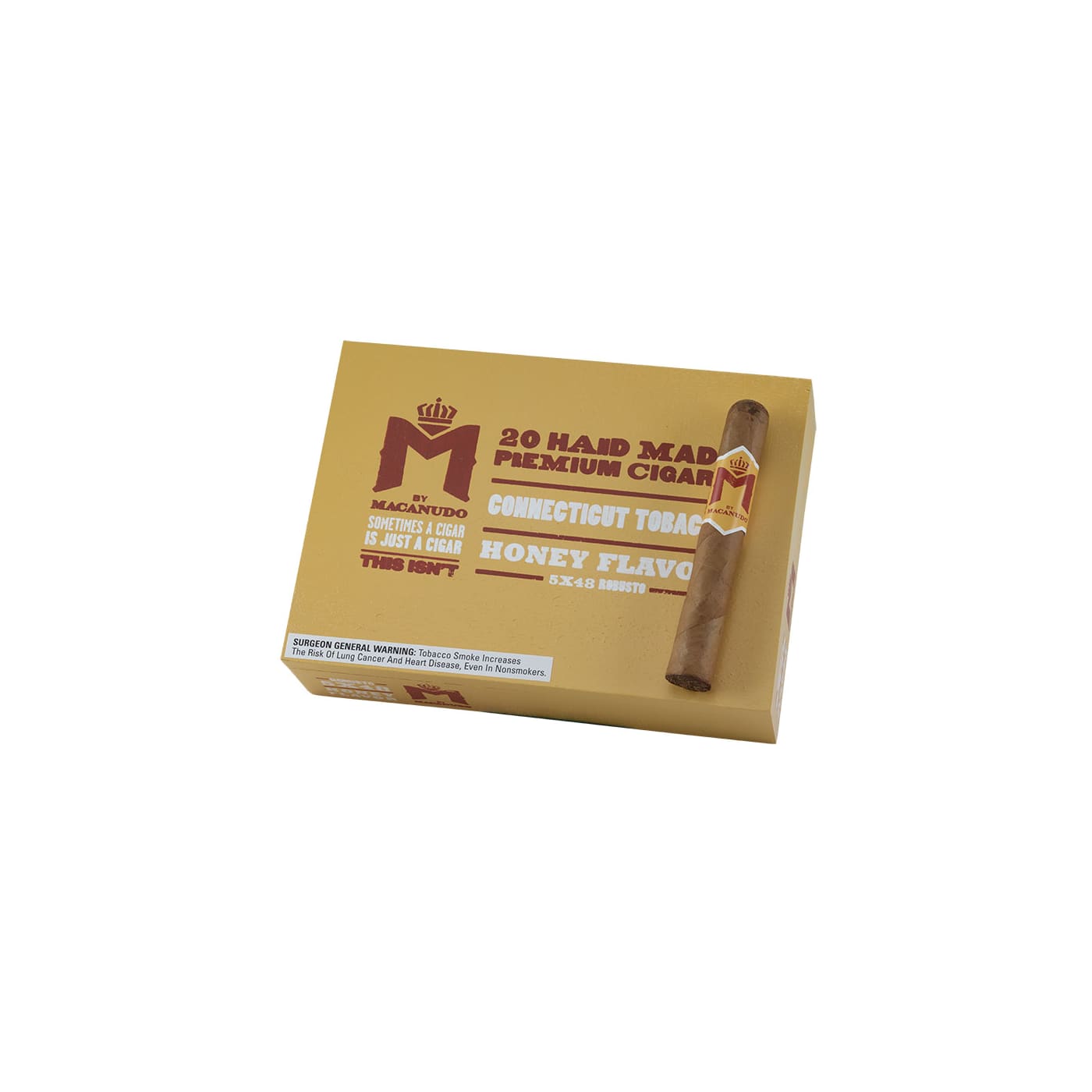 M By Macanudo Honey Robusto, 20 Box