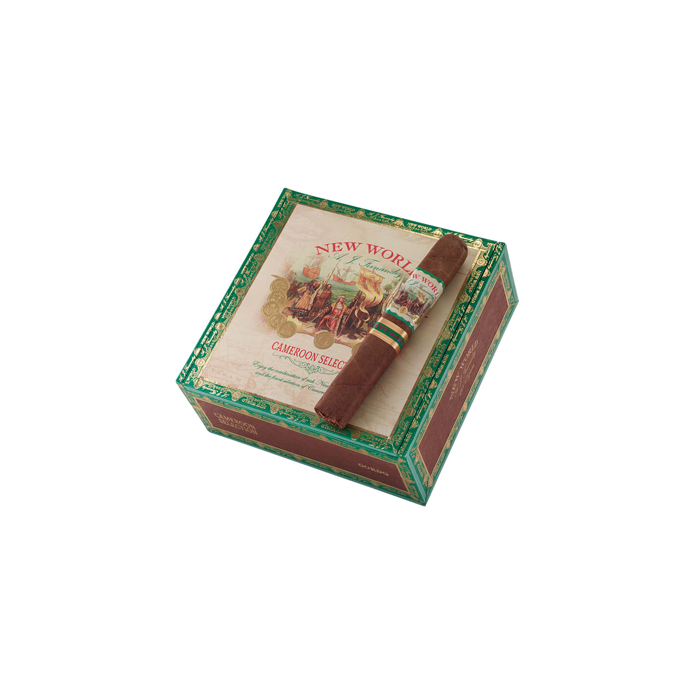 New World By AJ Fernandez Cameroon Selection Gordo, 20 Box