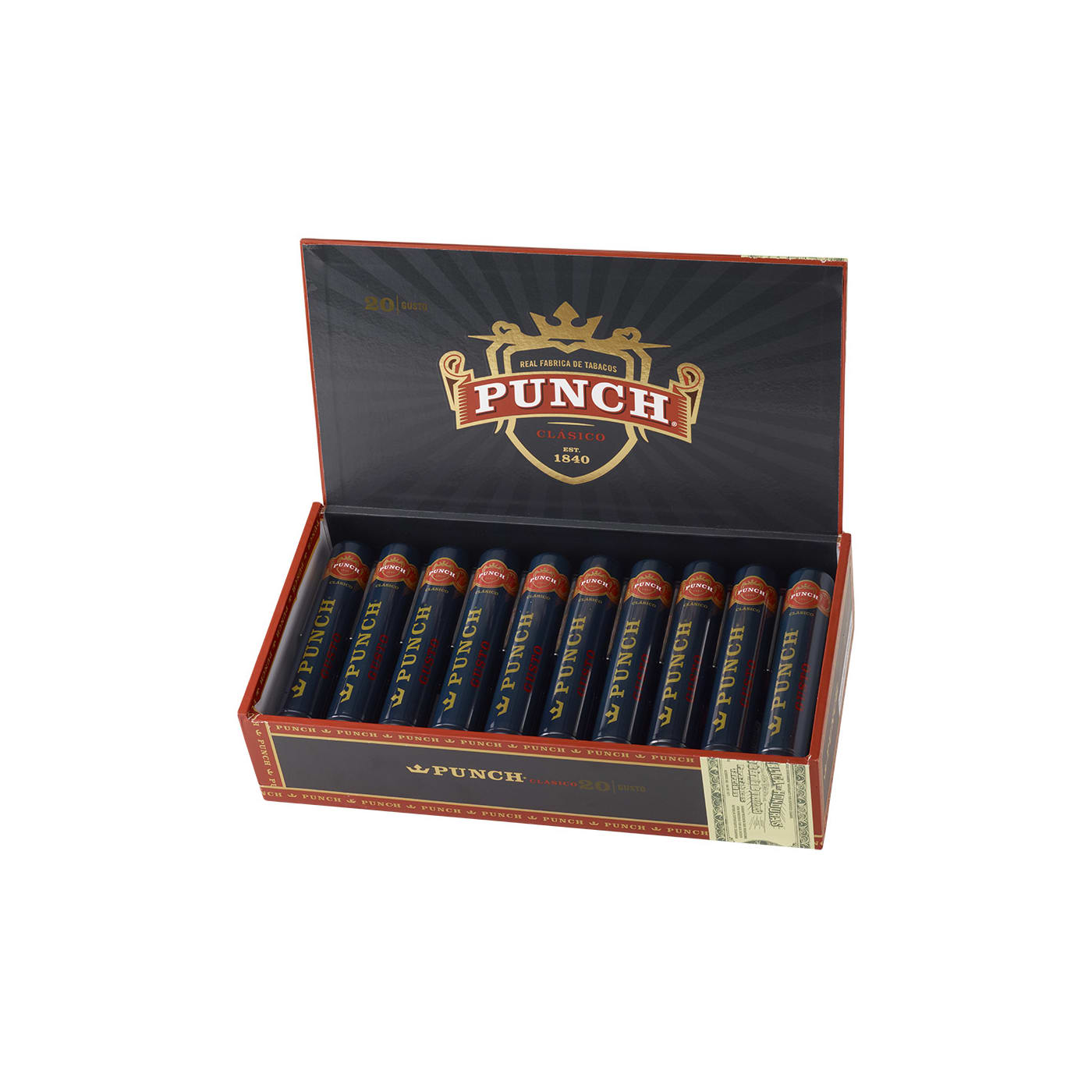 Punch Clasico Gusto Tubo, 20 Box