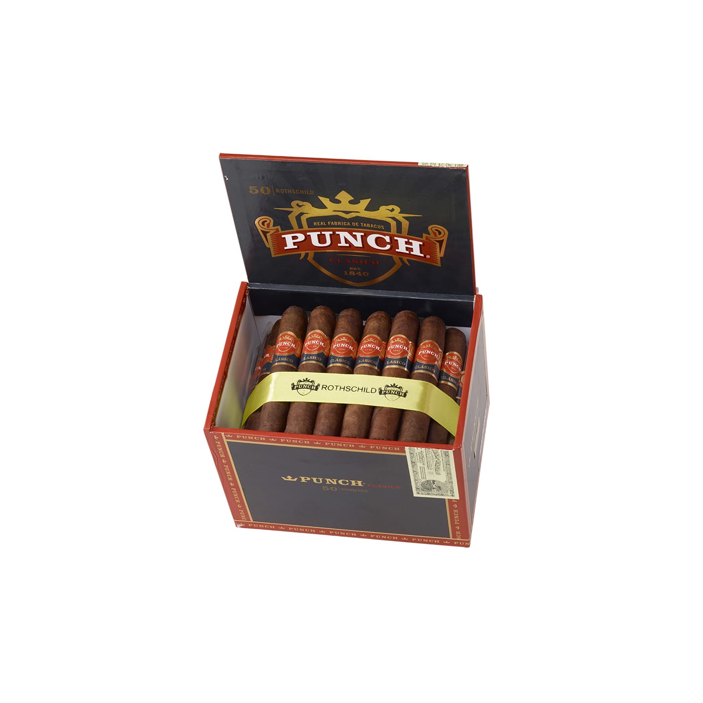 Punch Clasico Rothschild Maduro (Cello), 50 Box