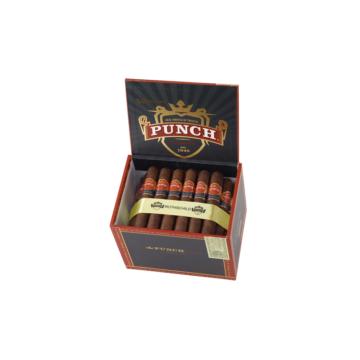 Punch Clasico Rothschild Oscuro, 50 Box