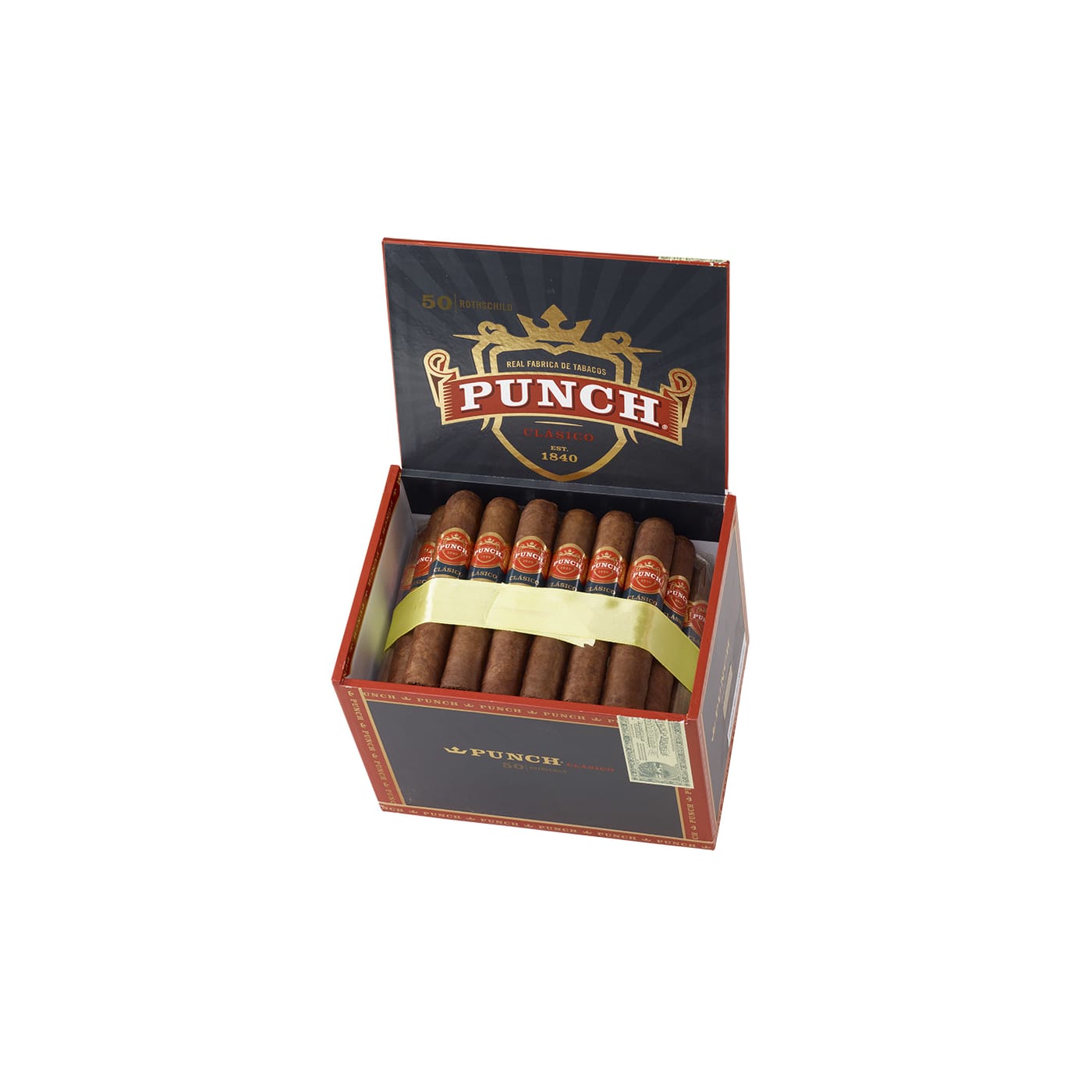 Punch Clasico Rothschild Natural (Cello), 50 Box