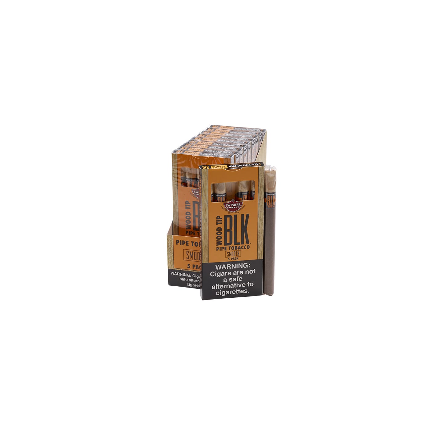 Swisher Sweet BLK Smooth Wood Tip
