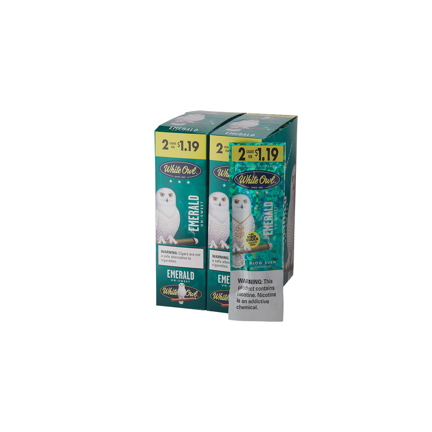 White Owl Cigarillos Emerald 30/2