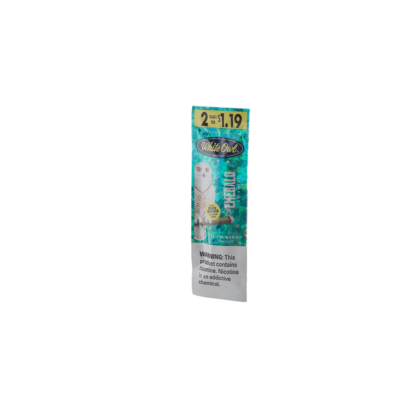 White Owl Foil Fresh Cigarillo Emerald (2)