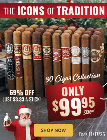 Icons of Tradition HUGE 30 Cigar Sampler: Just $3.33/stick! Icons of Tradition HUGE 30 Cigar Sampler: Just $3.33/stick!