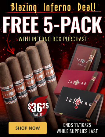 Hot Box Bonus – Free Inferno Scorch 5-Pack with Box Purchase!
