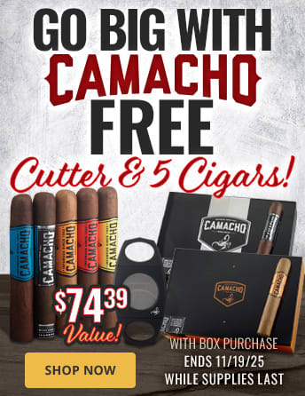 Go Big with Camacho – Big Kahuna Cutter & 5 Cigars on Us!