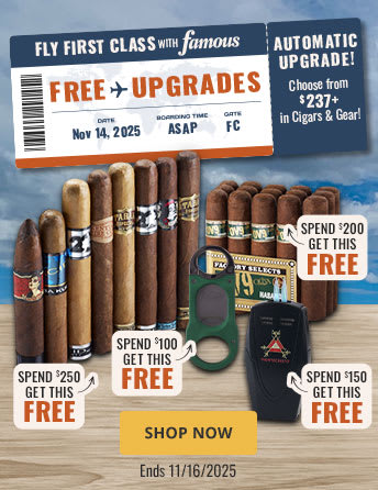 AUTOMATIC UPGRADE: Fly First Class with over $237 in Freebies