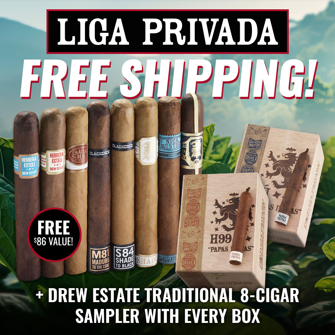 Liga-fy Your Humidor: Free shipping on Liga Privada + FREE DE Sampler