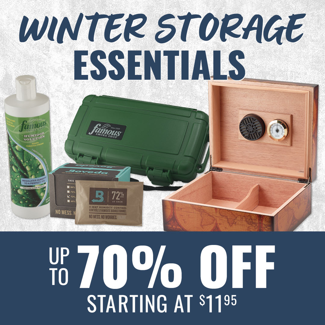 Winter Tune-Up: Humidors + humidification essentials up to 70% OFF! Winter Tune-Up: Humidors + humidification essentials up to 70% OFF!
