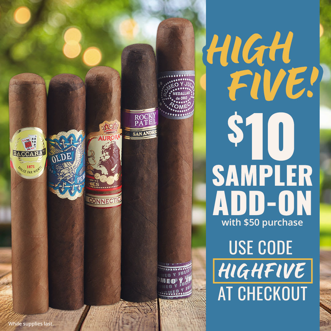 Gimme a High Five: $10 sampler add-on w/ code HIGHFIVE