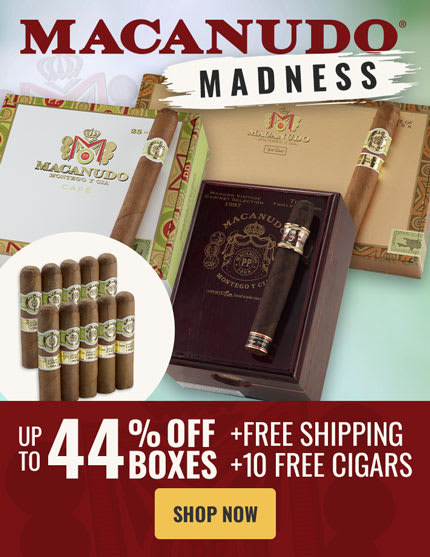 Up to 44% Off plus 10 free cigars and free shipping!
