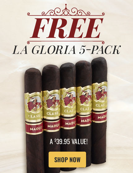 La Gloria Pack offer Buy a Box get a 5 pack for FREE