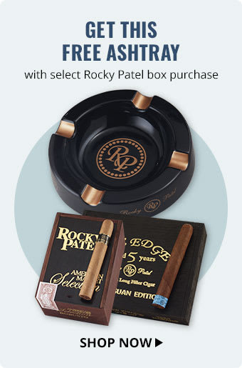 Complete Your Setup: Free Rocky Patel Ashtray with Box Purchase