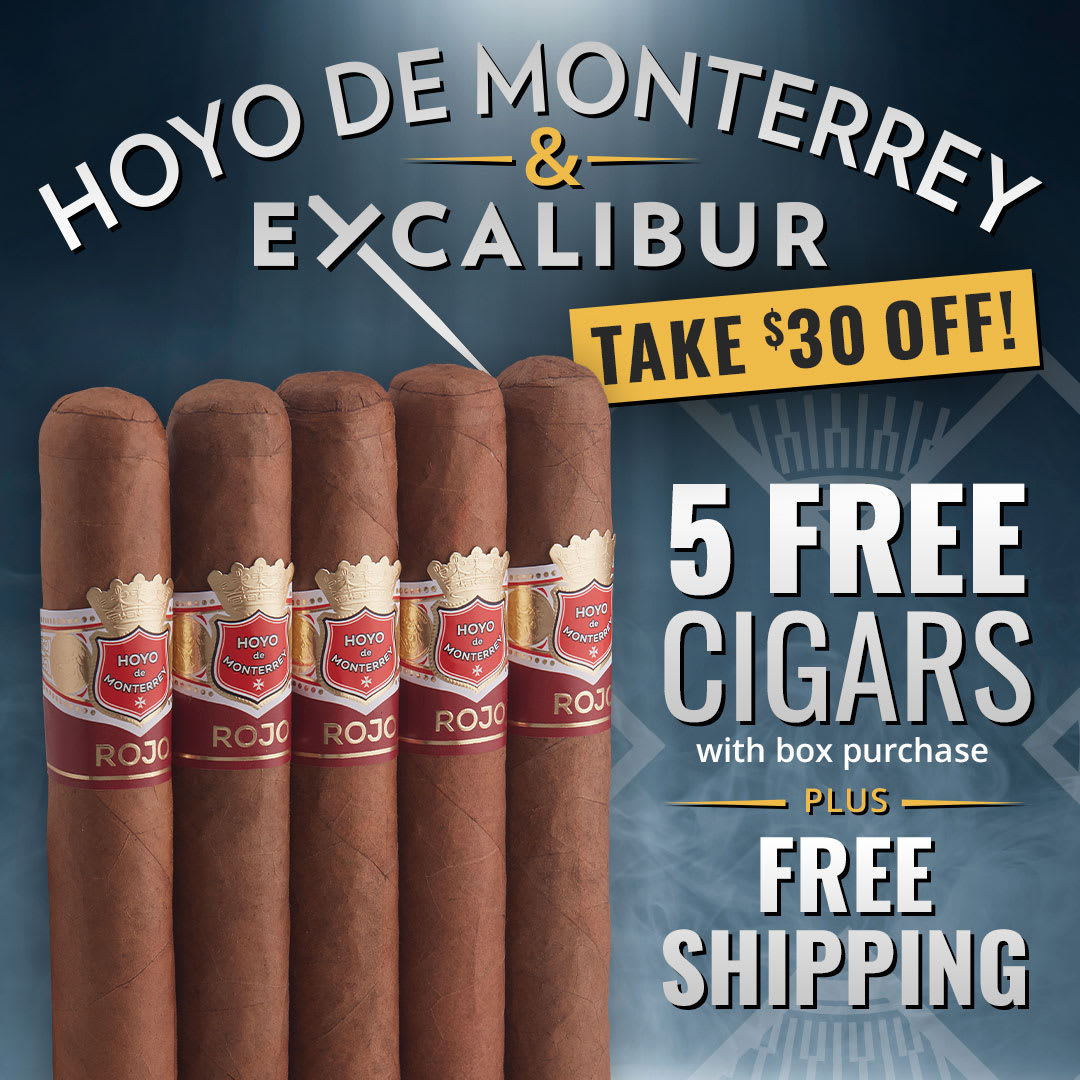 HOYO PLUS: FREE Shipping + 5-pack with Hoyo de Monterrey & Excalibur