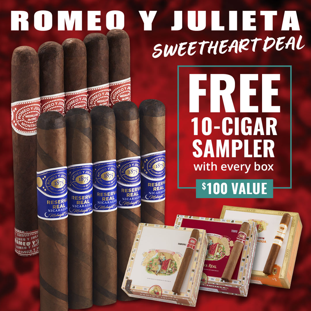 A Match Made in Cigar Heaven: FREE $100 Romeo Sampler!