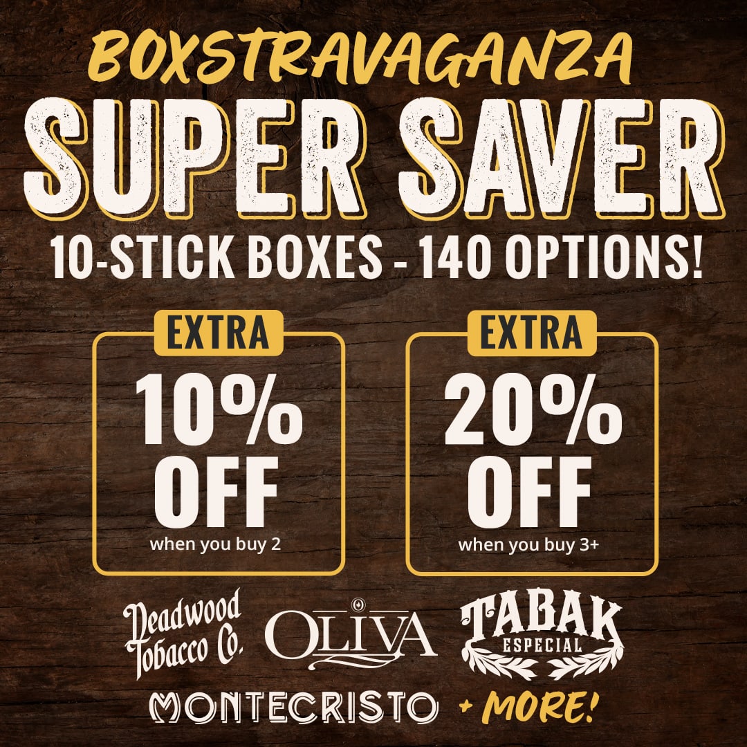 TRIPLE Up: Stack 10-stick boxes for EXTRA 20% Off! TRIPLE Up: Stack 10-stick boxes for EXTRA 20% Off!
