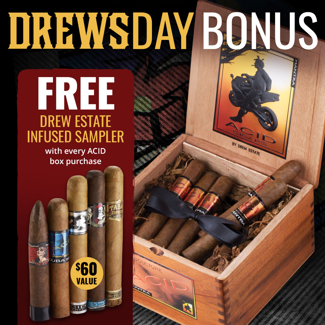 Unlock this FREE 5-Cigar bonus for Drewsday