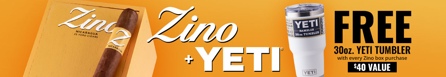 Smoking Cigars is Thirsty Work: Free YETI with Zino boxes!