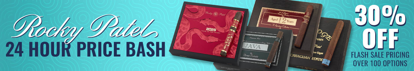 Rocky Patel FLASH SALE: 30% Off Over 100 BOXES! Rocky Patel FLASH SALE: 30% Off Over 100 BOXES!