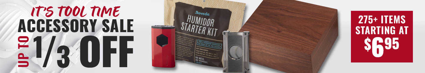You&rsquo;ve got the cigars, now get this must-have gear: 1/3 OFF!